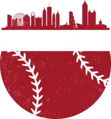 Atlanta Fan Baseball City Women's Long Sleeve Shirt